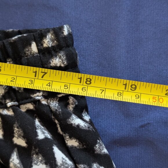 Mossimo lounge pants black/white XL wide leg pull-on tie string Lightweight - Picture 5 of 7